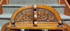 Victorian oak framed mirror  Thumbnail 2