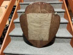 Victorian oak framed mirror  Thumbnail 4