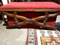 Victorian rosewood ottoman Thumbnail 2