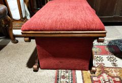 Victorian rosewood ottoman Thumbnail 3