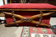 Victorian rosewood ottoman Thumbnail 6