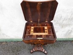 Victorian mahogany work table Thumbnail 3