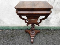 Victorian mahogany work table Thumbnail 4