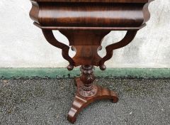 Victorian mahogany work table Thumbnail 3
