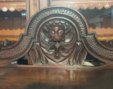 Victorian carved oak bench  Thumbnail 3
