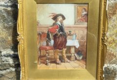 19th century gilt framed watercolour Thumbnail 2