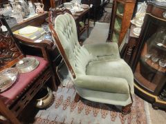 Victorian mahogany armchair Thumbnail 2