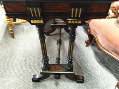 Victorian burr walnut card table Thumbnail 4