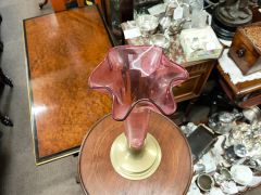Victorian ruby glass vase  Thumbnail 2