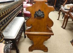 Victorian oak bench Thumbnail 3