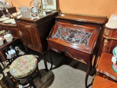 Edwardian mahogany desk Thumbnail 3