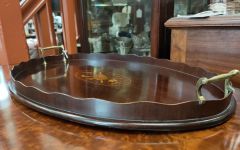 Edwardian mahogany tray Thumbnail 3