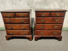 Pair of oak pedestals / chests Thumbnail 1