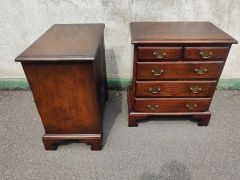 Pair of oak pedestals / chests Thumbnail 4