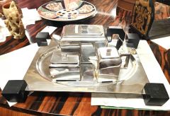 1930s art deco lated tea set & tray Thumbnail 1