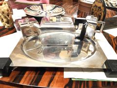 1930s art deco lated tea set & tray Thumbnail 4