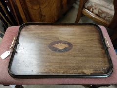 1920s oak two handles tray  Thumbnail 4