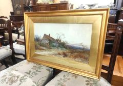Gilt framed watercolour , signed H.Stannard R.B.A Thumbnail 2