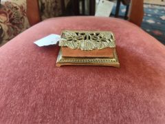 Antique brass postage stamp box Thumbnail 1