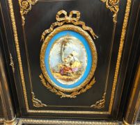Victorian ebony credenza with ormolu mounts Thumbnail 3