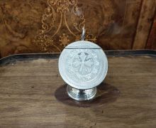 Plated silver sugar basin with scoop Thumbnail 2