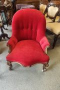 Victorian mahogany armchair  Thumbnail 1