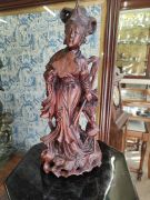 Chinese carved wooden figure Thumbnail 1