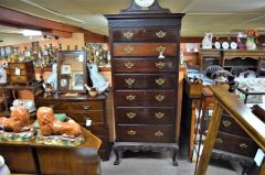19th century mahogany chest raised on base and ball & claw feet Thumbnail 1