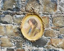 Gilt framed pastel drawing Thumbnail 1