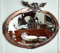 Copper framed mirror Thumbnail 1