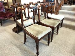 Set of 19th century mahogany chairs Thumbnail 2
