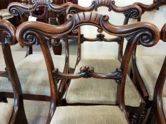 Set of 19th century mahogany chairs Thumbnail 3