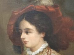 19th century gilt framed oil on canvas painting Thumbnail 2