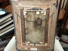19th century gilt framed oil on canvas painting Thumbnail 3