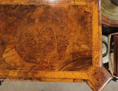 Victorian burr-walnut credenza with inlay Thumbnail 6