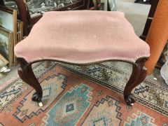 Victorian mahogany stool Thumbnail 1