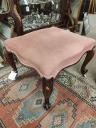 Victorian mahogany stool Thumbnail 3