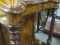 A victorian burr walnut davenport Thumbnail 2