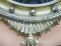 A regency giltwood convex mirror. Thumbnail 3