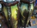 A pair of marble topped pedestals Thumbnail 3