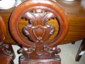 A pair of  Victorian mahogany hall chairs. Thumbnail 2