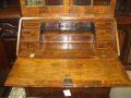 18th century walnut bureau bookcase Thumbnail 3