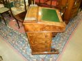 Victorian burr walnut davenport desk Thumbnail 3