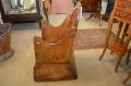 19th century oak childs commode chair Thumbnail 2