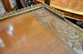 19th century mahogany desk with brass gallery Thumbnail 3