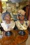 Pair of plaster busts Thumbnail 4