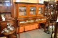 19th century mahogany display cabinet Thumbnail 2