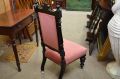 Victorian mahogany low chair Thumbnail 2