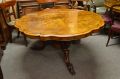 Victorian burr walnut table Thumbnail 2