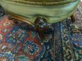 Victorian mahogany low chair Thumbnail 3